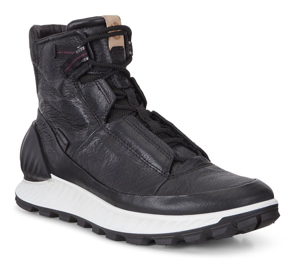 Tenis De Montaña Hombre - ECCO Exostrike Mid Boot - Negros - CLU627134